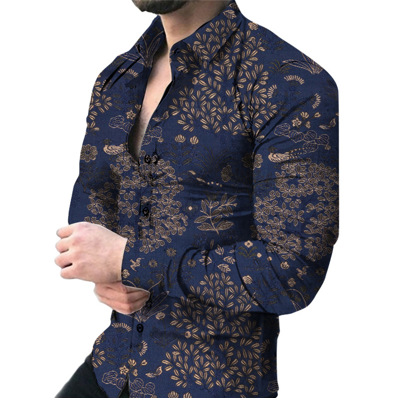 ボウリングシャツ メンズ　Lサイズ ビンテージ　サンタモニカ ビンテージ70's○King Louie刺繍入りボウリングポロシャツ青size
