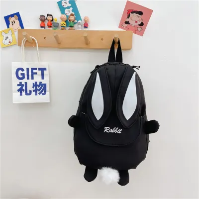 Kids Boys Girls Casual Cute Easter Cartoon Rabbit Ears Pattern School Backpack