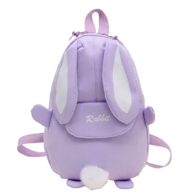 Kids Boys Girls Casual Cute Easter Cartoon Rabbit Ears Pattern School Backpack