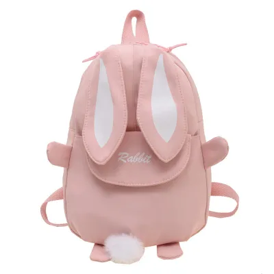 Kids Boys Girls Casual Cute Easter Cartoon Rabbit Ears Pattern School Backpack