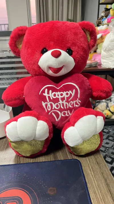 Valentine Day Cartoon Cute Plush Bear Hug Heart Doll Toy