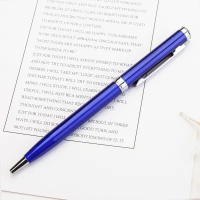 Minimalist Metal Flat Head Ballpoint Pen For Office Stationery