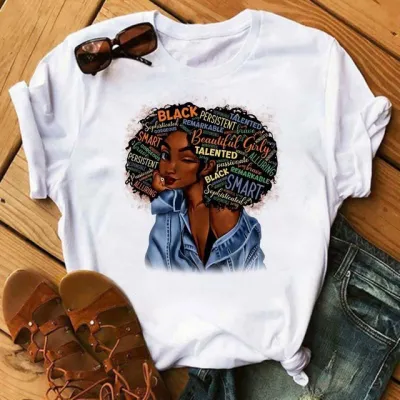 Women Fashion Cartoon Print Short-Sleeved T-Shirt