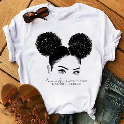 Women Fashion Cartoon Print Short-Sleeved T-Shirt