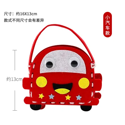 Non-Woven Fabric Kids Handmade DIY Easter Basket Handbag Intellectual Development Toy