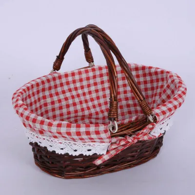 Easter Picnic Kids Gift Storage Rattan Woven Basket