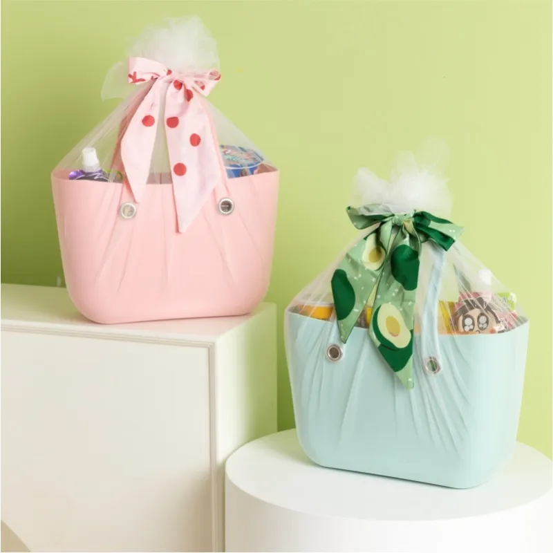 Fashion Easter Birthday Gift Bag Basket Plastic 60Pcs Party Festivals