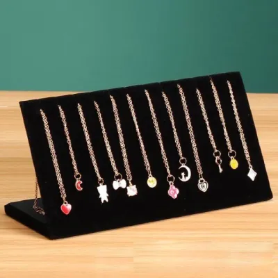 Bandeja de exhibición de joyería para collar simple para mujer