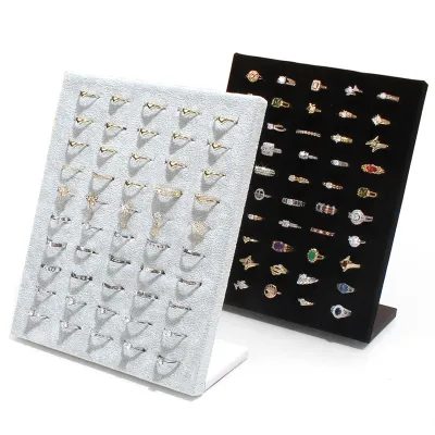 Women Simple Thickened Solid Wood Earrings Storage Jewelry Display Tray