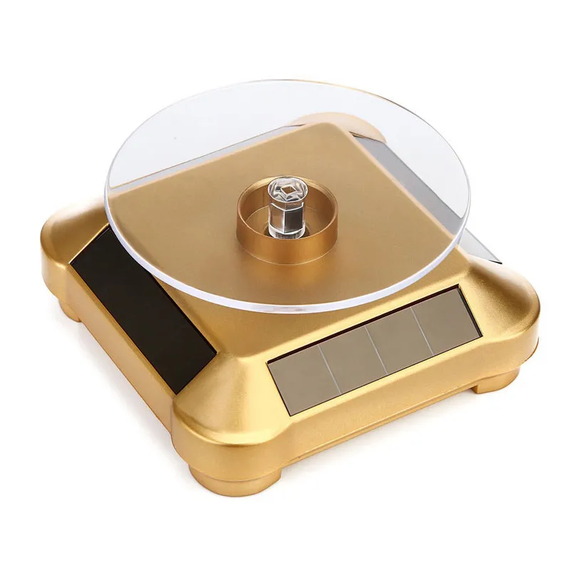 Women Simple Solar Rotating Acrylic Jewelry Display Tray Creative