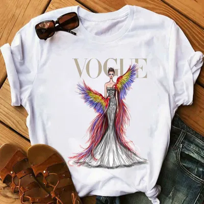 Women Fashion Printed Short Sleeve T-Shirt