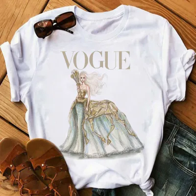 Women Fashion Printed Short Sleeve T-Shirt