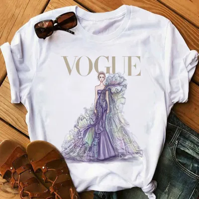 Women Fashion Printed Short Sleeve T-Shirt