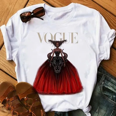 Women Fashion Printed Short Sleeve T-Shirt