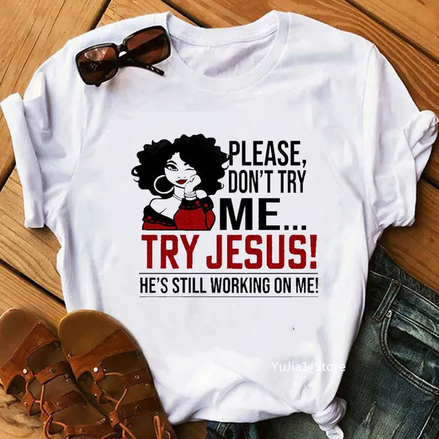 Summer Women Casual Cartoon Girl Printed Short-Sleeved T-Shirt