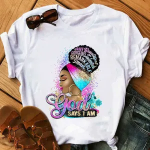 Women's Modal Blend Printed T-Shirt - Royal Sister Style Loose Fit Short Sleeve