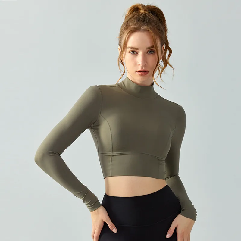 Women's Yoga Backless Long Sleeve Fitness Top