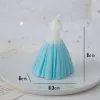 Aqua Color Contrast Wedding Dress