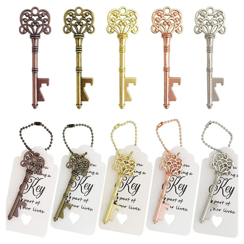 Simple Retro Key Shape Bottle Opener Wedding Decoration Accompanying Gift