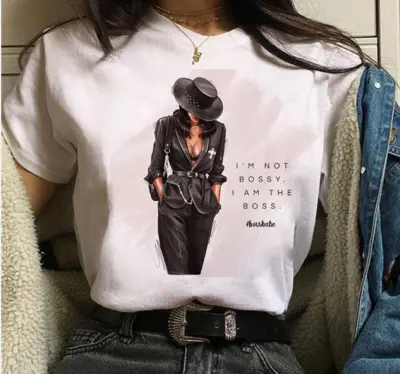 Women Modal Printed Short Sleeve T-Shirt Sweet Fresh Style