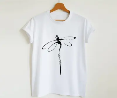 Women Casual Printed Short-Sleeve T-Shirt Loose Fit Modal