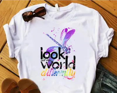 Women Casual Printed Short-Sleeve T-Shirt Loose Fit Modal