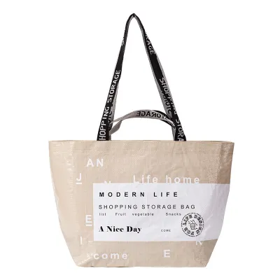 Fashion Simple Portable Waterproof Folding Travel Eco Friendly Storage Shopping Bag