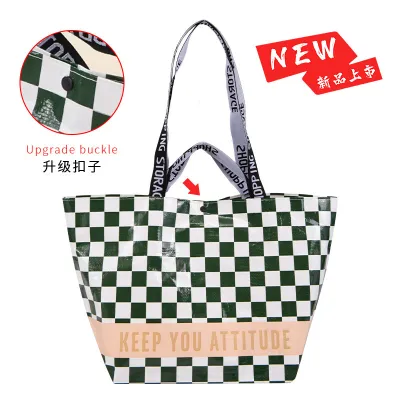 Fashion Simple Portable Waterproof Folding Travel Eco Friendly Storage Shopping Bag