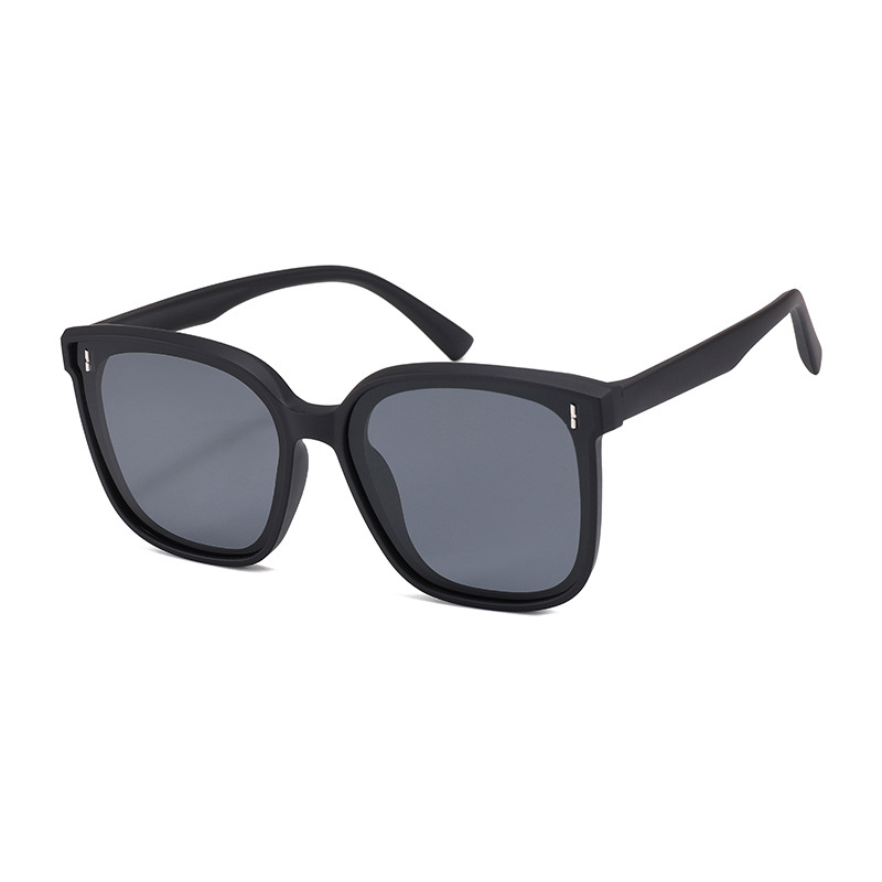 ★HANGLE EYEWEAR★ Square Essential Sunglasses Black Hype Ko Black Square Sunglasses - Oversized Sunglasses - Black