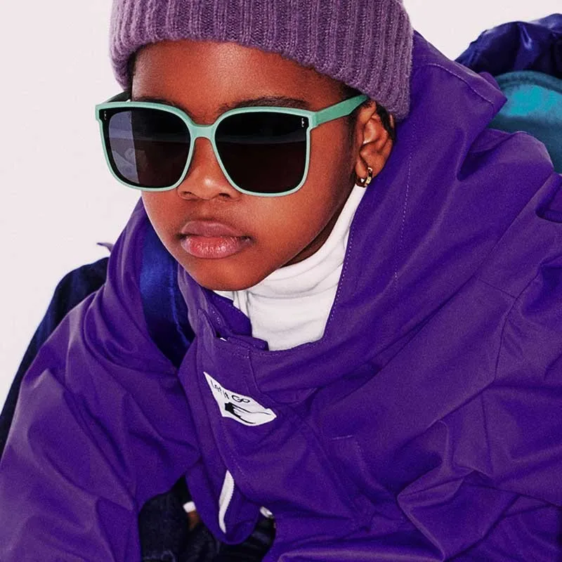 Kids Unisex Fashion Casual Holiday Square Sunglasses with TAC Lens TPEE Frame Original Design