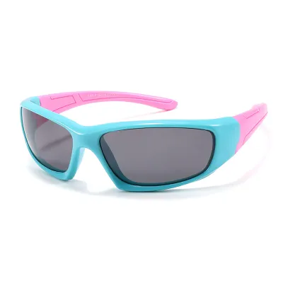Kids Unisex Fashion Casual Cute Colorblock Mirror Frame Sunglasses