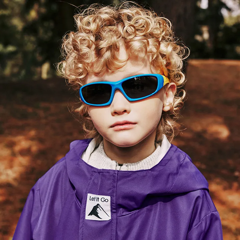 Kids Unisex Fashion Casual Cute Colorblock Mirror Frame Sunglasses
