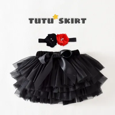 Kids Toddler Girls Casual Cute Bow Multicolor Mesh Tutu Princess Skirt