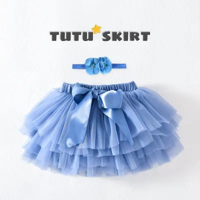 Kids Toddler Girls Casual Cute Bow Multicolor Mesh Tutu Princess Skirt