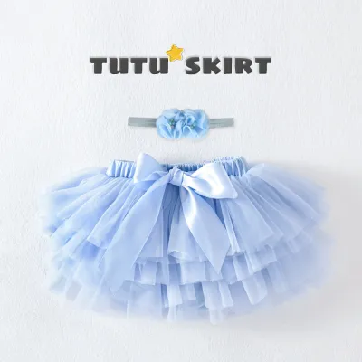 Kids Toddler Girls Casual Cute Bow Multicolor Mesh Tutu Princess Skirt