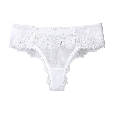 Women Sexy Lace Transparent Hollowed-Out Seamless Panties