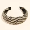 Black White Braided Edging Slab