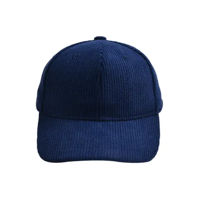 Unisex Kids Corduroy Baseball Cap Adjustable Outdoor Solid Color Dome Hat for 2-6 Years