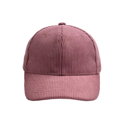 Unisex Kids Corduroy Baseball Cap Adjustable Outdoor Solid Color Dome Hat for 2-6 Years