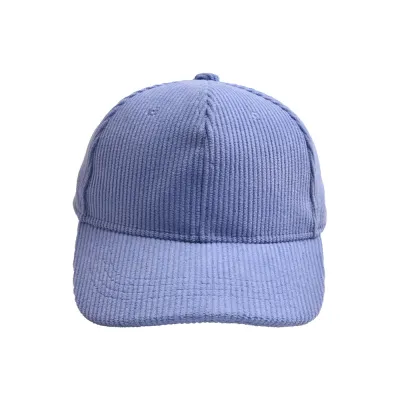 Unisex Kids Corduroy Baseball Cap Adjustable Outdoor Solid Color Dome Hat for 2-6 Years