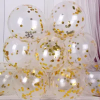 12 Inch Sequin Gold (50/Bag)