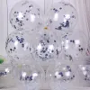 12 Inch Sequin Silver (50/Bag)