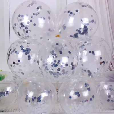 Wedding Birthday Party 12 Inch Sequined Latex Balloons 50-Bag
