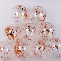 12 Inch Sequins Champagne Gold (50/Bag)