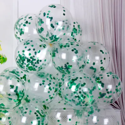 Wedding Birthday Party 12 Inch Sequined Latex Balloons 50-Bag