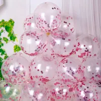 12 Inch Sequin Pink (50/Bag)