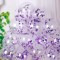 12 Inch Sequin Purple (50/Bag)