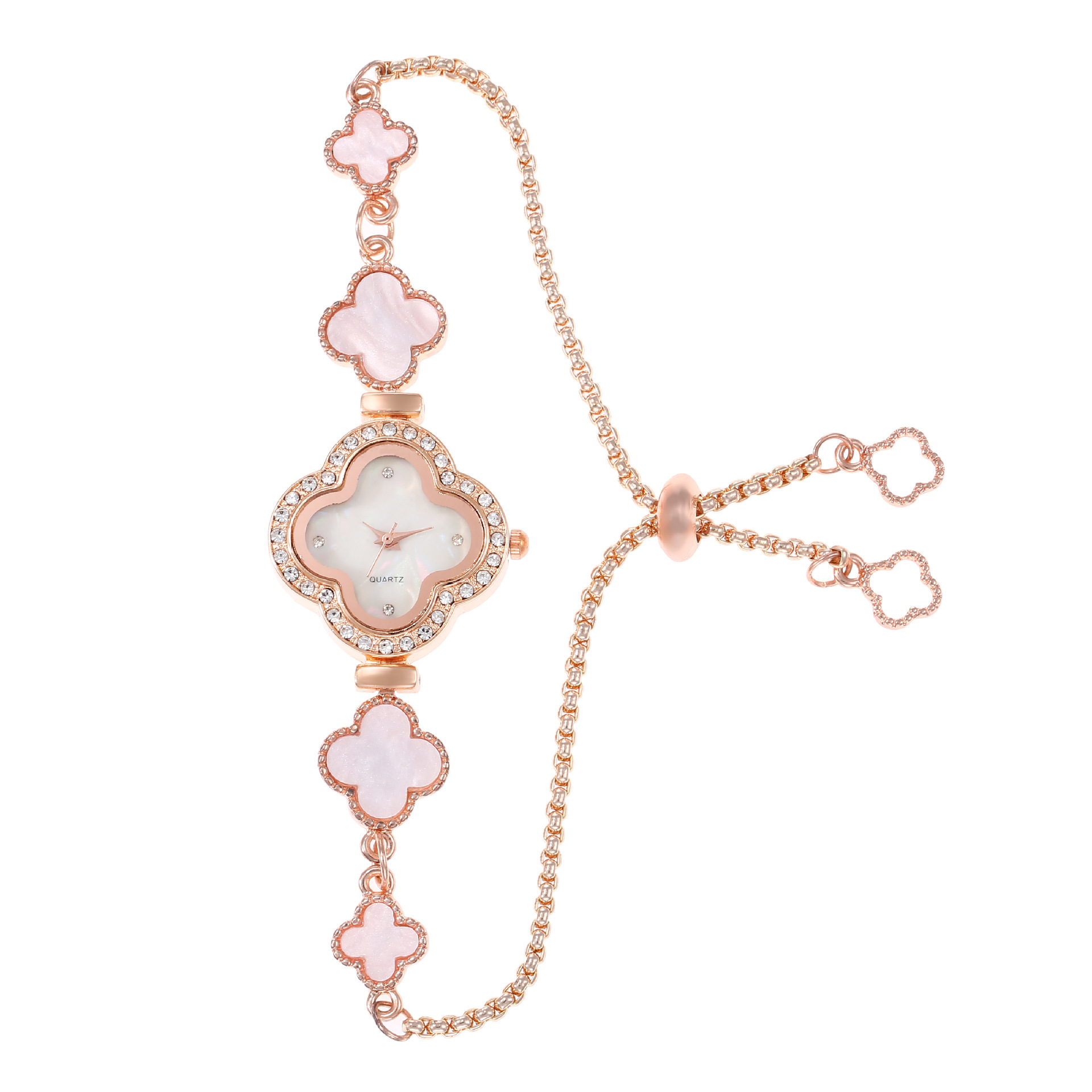 ●tow tow archive● Full Clover Bracelet Blush TBH22ABTB005 MUSINSA | TOWTOW ARCHIVE Full Clover Bracelet Angora Pink