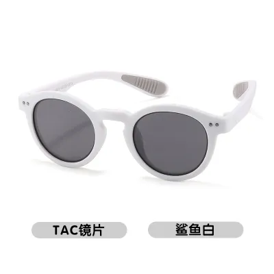 Kids Unisex Fashion Casual Holiday Oval Box Frame Sunglasses with TAC Lens