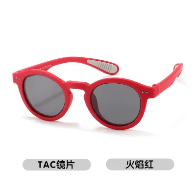 Kids Unisex Fashion Casual Holiday Oval Box Frame Sunglasses with TAC Lens
